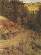 Fernand Khnopff IN fOSSET.a Path oil painting
